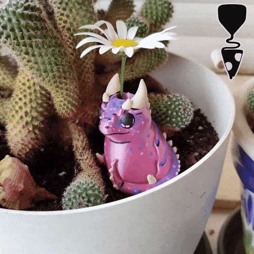 SMALL FLOWER DRAGON FLOWER POT EASY PRINTING