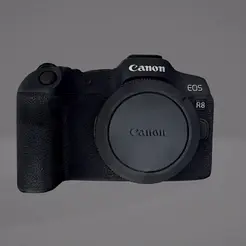 canon-R8.gif Canon EOS r8 camera 3d scan (OBJ + IPT + STL)