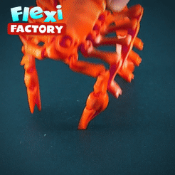 EZScorp01.gif STL-Datei Flexi Print-In-Place Skorpion・Vorlage für 3D-Druck zum herunterladen, FlexiFactory