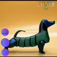 perro-ezgif.com-video-to-gif-converter.gif Cute Flexi Dachshund  (ARTICULATED) PRINT-IN-PLACE LEVER TOYS