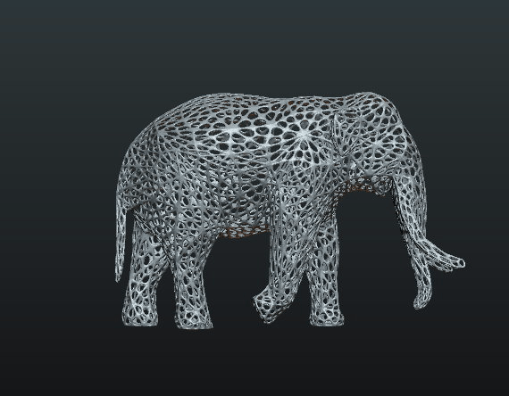 ezgif-4-1ee541c848cd.gif Download file Mesh Elephant • Template to 3D print, Skazok
