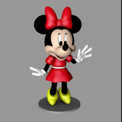 ezgif.com-video-to-gif.gif Archivo STL Minnie Mouse・Plan de impresora 3D para descargar