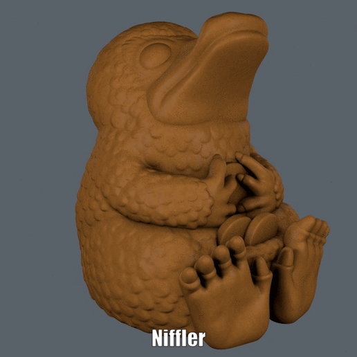 Niffler (Easy print no support) 3D model