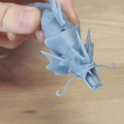 gyarados.gif Archivo 3D Gyarados - Serpiente marina articulada・Objeto de impresión 3D para descargar