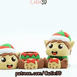 Cutie3D-Christmas Elf Keycap Fidget Clicker Keychain_11.gif Cutie3D Christmas Elf Keycap Fidget Clicker Keychain - симпатичный брелок для рюкзака