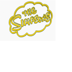 sipson.gif Fichier STL gratuit Logo Simpson・Design à télécharger et à imprimer en 3D