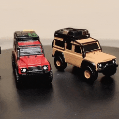 trx4.gif STL file Traxxas Defender TRX4 (1/100) for 1/10 Action Figures・3D print object to download