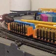 GIF-First-of-Two-Amsterdam-Westport-Gondolas.gif Free 40' & 65' N Scale Ore Gondola for Micro-Trains Couplers Static Display or Kid's Toy & NW2 Locomotive! Four different ore loads.