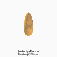 30-06-3.gif STL file Snap Cap 30-06 dummy cartridge・3D printer design to download