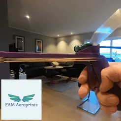 Dragonfly_launch_demo2.gif STL file Dragonfly - indoor glider toy・3D printer design to download, EAM_Aeroprints