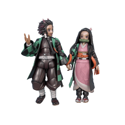 Tanjiro Kamado & Nezuko Kamado – 3D Printable Figure Set 3D model