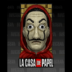 cASA.gif Download STL file The Paper House Money Heist Magnet • 3D print template, GioteyaDesigns