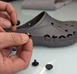 lv_0_20230605214700.gif Fichier STL Rivets Crocs pour la réparation de la lanière du talon Bouton Pin・Plan à imprimer en 3D à télécharger