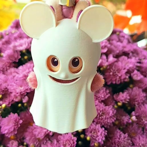 👻 10,5cm Mini Ghost Kind Mouse Labubu・ STL File for 3D printing・Cults