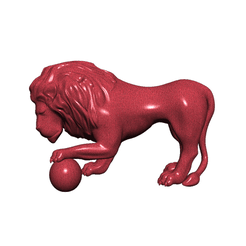 Lion.gif OBJ-Datei Lion kostenlos・3D-Druck-Vorlage zum herunterladen, Artkhudos
