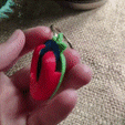 Vídeo-sin-título-‐-Hecho-con-Clipchamp.gif Strawberry guitar pick holder keychain - CHRISTMASXCULTS