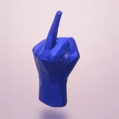 hand-solo.gif Middle finger low poly