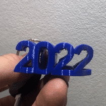 Fuck-year-2022-lammesky.gif STL file Fuck Year 2022 key ring・Design to download and 3D print