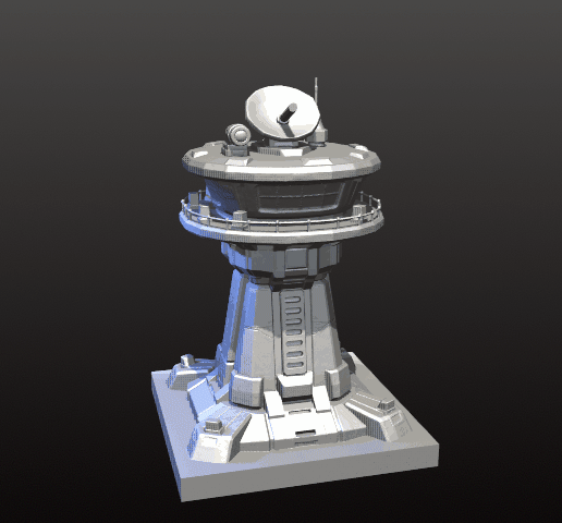 Custom Sci-Fi Watchtower – Observation Tower for Tabletop Games