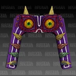 Majora-Joycon.gif Fichier STL The Legend of Zelda : Majora's Mask Poignée pour Joycon・Plan pour imprimante 3D à télécharger