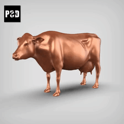 gif.gif STL file dairy cow pose 02・3D printable design to download