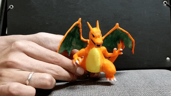 gifcomp70.gif STL file Charizard Articulated・3D printable model to download, HalconRojo