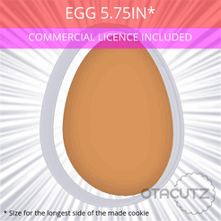 Egg_5.75in.gif 3D-Datei Ei Ausstechform 14,6cm / 5,75in・Vorlage für 3D-Druck zum herunterladen