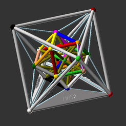 24_cell_Anime-01.gif Download STL file THE HYPERGRANATOEDRY(# 3DSPIRIT) Maths Art Design • 3D printable template, HB52