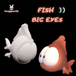 Cod356-Fish-Big-Eyes.gif Archivo 3D Pez Ojos Grandes・Objeto imprimible en 3D para descargar