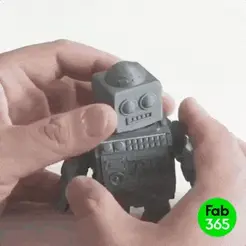 Mini_D_01.gif 3D file Foldable Robot-Mini D・3D printable model to download, fab_365