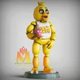 Chica.gif Chica the Chicken -Five Nights at Freddy's -Game Characters-FANART FIGURINE