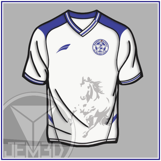 AL NAJMA 26/27 SHIRT WITH DECORATION INCLUDES KEYCHAIN (NO AMS)