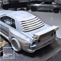 0.gif 3D file GTR R32 Louver and Wing for 1/24 and 1/64・3D printable design to download