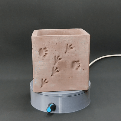 Footprints concrete pot mold