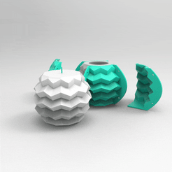 untitled.1833.gif STL file ORIGAMI MOLD FACETATED CEMENT MOULD POLYPLANTER VASE candel・3D printable model to download