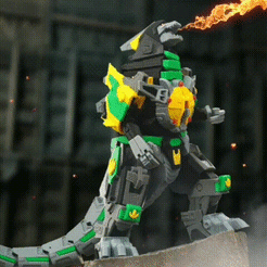 dragongifcompress.gif Download STL file ARTICULATED DRAGONLORD (not Dragonzord) - NO SUPPORT • Design to 3D print, Toymakr3D