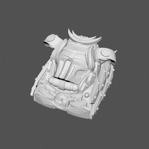 cyber_samurai_keycap.gif Cyber Samurai Keycap - Цифровые файлы для 3D печати - KEYCAP FOR MECHANICAL KEYBOARD