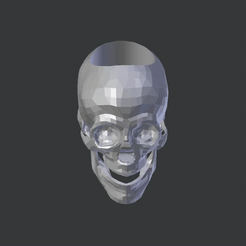Skull.gif Télécharger fichier STL gratuit ANNEAU CRÂNE BAS POLY • Design pour impression 3D, shadersinc