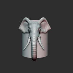 M1.gif Download STL file ELEPHANT MUG • 3D printing design, JDrevion