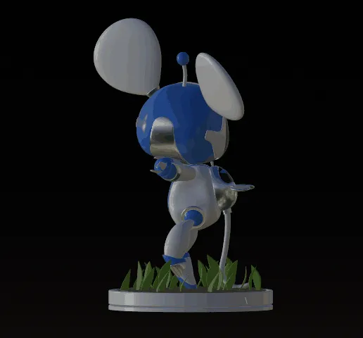 1000001410.gif Астро бот 2, playstation 5. Новая мышь астробота. Фан скульпт, 3d модель, stl.