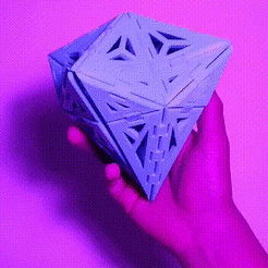 WhatsApp-Video-2022-04-07-at-12.59.13-AM.gif STL file Origami Diamond 3D Disassemblable Origami Diamond・3D printing design to download