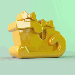 121.gif 3D file Christmas sleigh・3D printable model to download, REXER3D