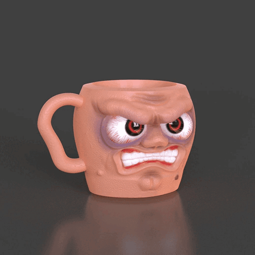 Angry upset cup angry upset face mug