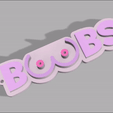 ezgif.com-gif-maker-2.gif STL file Boobs Keychain!・3D printing design to download