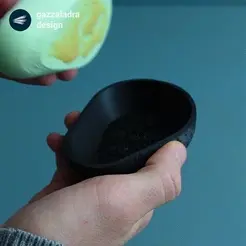 02.gif Файл STL Яичная чашка "Авокадо"・Модель для загрузки и 3D-печати