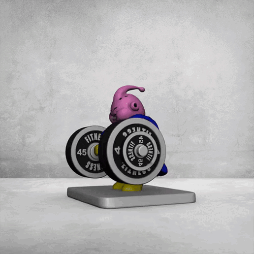 Majin Boo Fitness - Deadlift 3D model