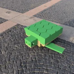 DEZE-IS-GOED.gif Minecraft Turtle With movable legs (Keychain)