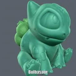 Bulbasaur.gif Fichier STL Bulbasaur (Impression facile sans support)・Idée pour impression 3D à télécharger