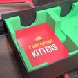 video-2M.gif Exploding Kittens - Expansion Card Holder - Fits in orginal box!