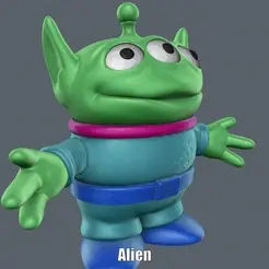 Alien.gif Файл STL Инопланетянин (легкая печать и простая сборка)・Дизайн 3D принтера для загрузки